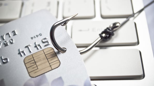 Hook through credit card
