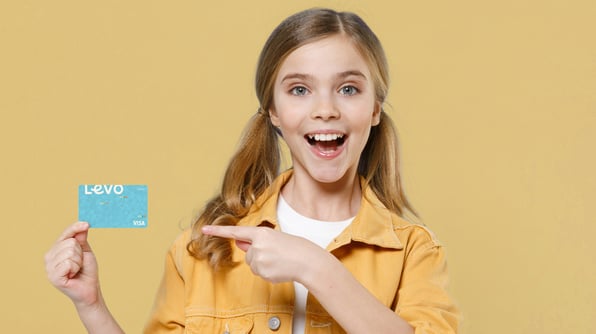 Teen with Levo card