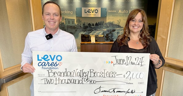 Check Presentation with Brandon Valley Boosters