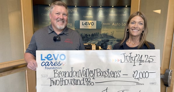 Brandon Valley Athletic Boosters Check Presentation