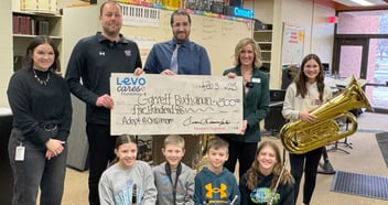 Levo supports a Watertown Band Teacher