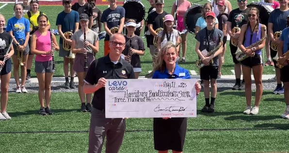 Levo donates to the Harrisburg Band