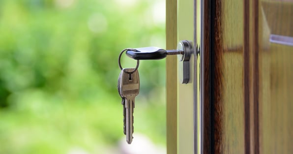 Keys in door