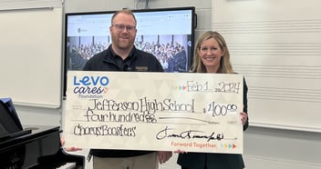 Check Presentation with Jefferson High School Chorus Boosters
