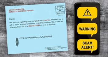 mortgage scam alert mailing