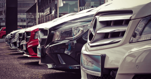 line up of cars for sale