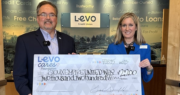 Levo Awards $2200 To Sioux Falls United Way