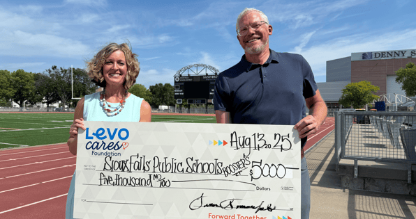 Sioux Falls Public School Athletic Boosters Check Presentation