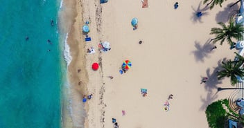 Drone view of beach
