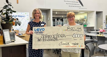 St. Francis House receives a $2,000 donation from Levo Cares Foundation