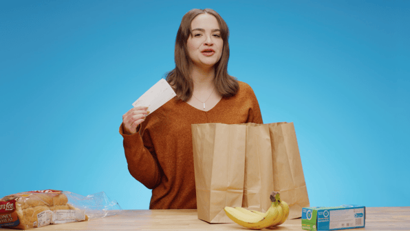 Woman packing lunches